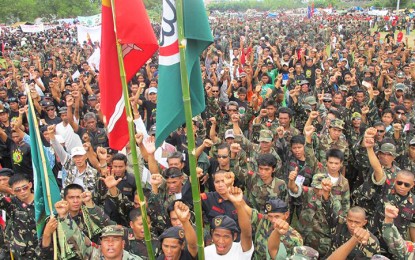 <p>Members of the Moro National Liberation Front <em>(Photo from MNLF Facebook Page)</em></p>